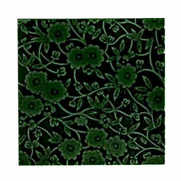 Burleigh x Craven Dunnill Jackfield Trivet Tile, Laurel Green