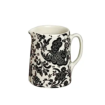 Black Regal Peacock Mini Tankard Jug 160ml/0.25pt