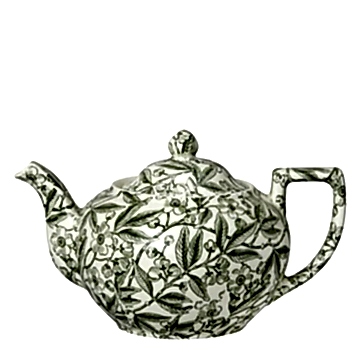 Green Prunus Large Teapot 7 Cups 800ml/1.5pt