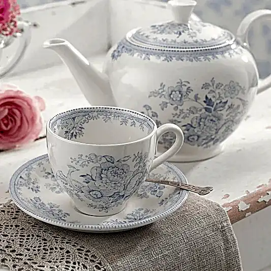 Blue Asiatic Pheasants Tea Saucer