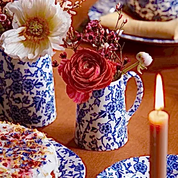 Blue Arden Medium Tankard Jug 568ml/1pt
