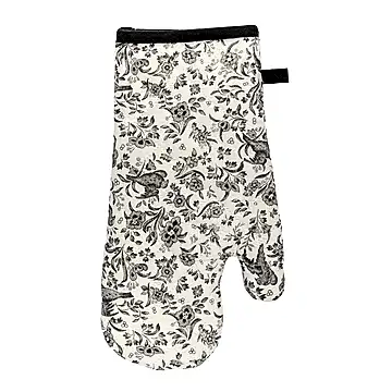 Burleigh x Bedeck of Belfast Charcoal and White Regal Peacock Oven Mitt