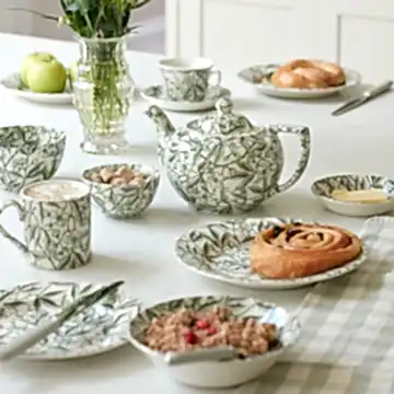 Green Prunus Tea Saucer