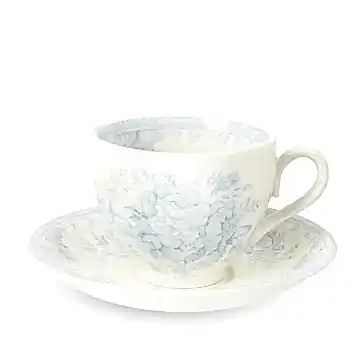 Blue Asiatic Pheasants Teacup & Saucer