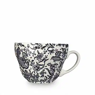 Breakfast Cup - Black Regal Peacock Breakfast Cup 425ml / 0.75pt Seconds