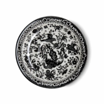 Breakfast Saucer - Black Regal Peacock Breakfast Saucer Seconds