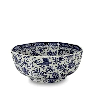 Hexagon Bowl - Blue Regal Peacock Octagonal Bowl Medium 20.5cm/8"