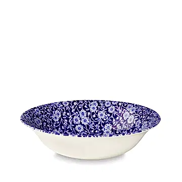Pudding/Soup Bowl - Blue Calico Pudding / Soup Bowl 20.5cm/8"