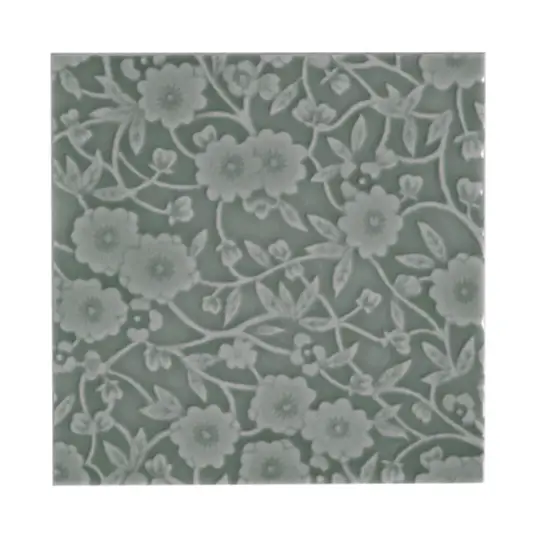 Burleigh x Craven Dunnill Jackfield Trivet Tile, Smoke