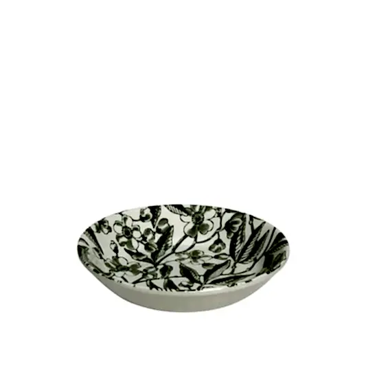 Burleigh Green Prunus Butter Pat 12cm/4.75"