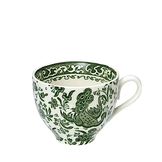 Green Regal Peacock Teacup 187ml/0.33pt