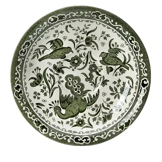 Green Regal Peacock Tea Saucer