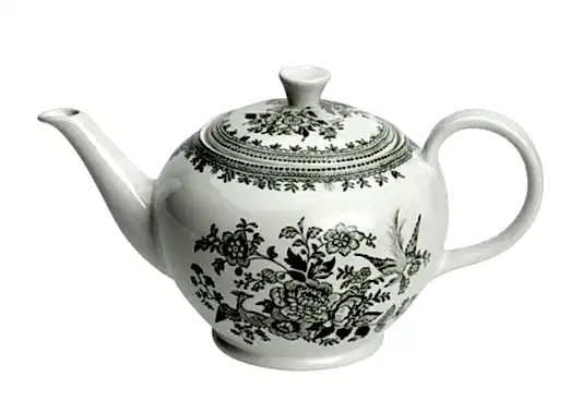 Green Asiatic Pheasants Large Teapot 7 Cups 800ml/1.5pt