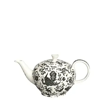 Black Regal Peacock Small Teapot, 400ml 