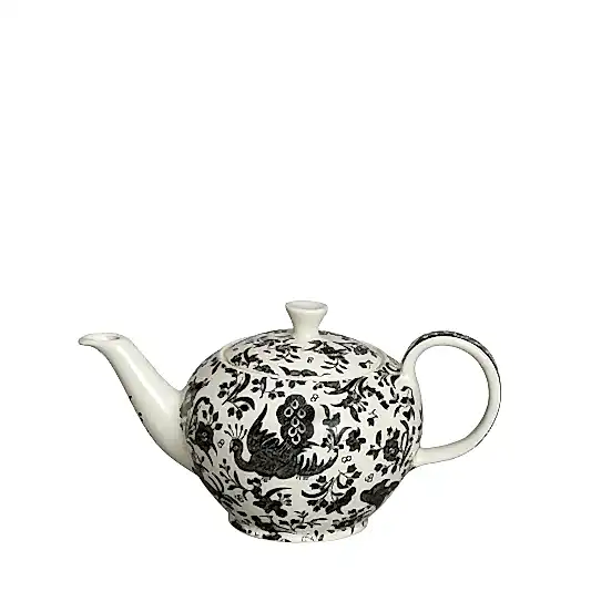 Black Regal Peacock Small Teapot, 400ml