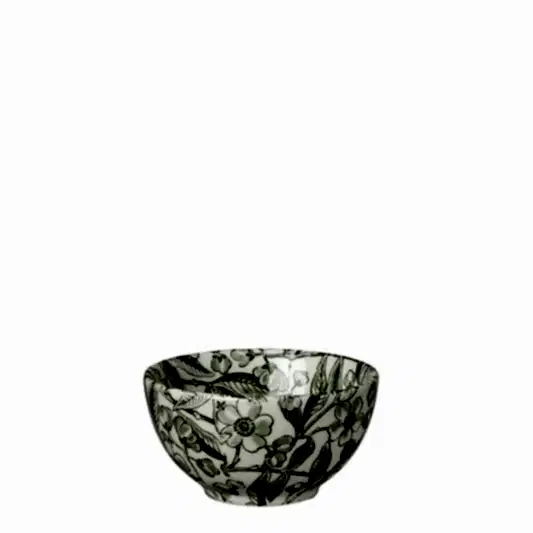 Green Prunus Sugar Bowl 9.5cm/4"