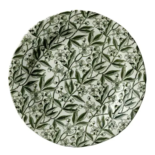 Green Prunus Plate 26.5cm/10.5"