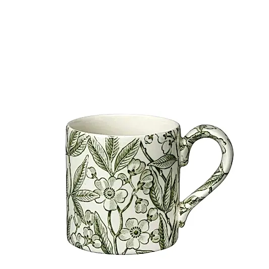 Green Prunus Mug Half Pint 284ml/0.5pt