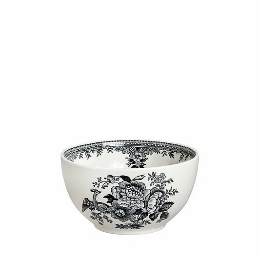 Black & White Asiatic Pheasants Mini Footed Bowl 12cm/5"