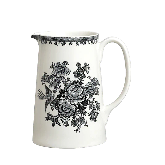 Black & White Asiatic Pheasants Large Tankard Jug 1.1L/2pt