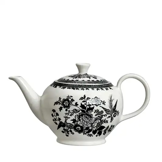 Black & White Asiatic Pheasants Large Teapot 7 Cups 800ml/1.5pt