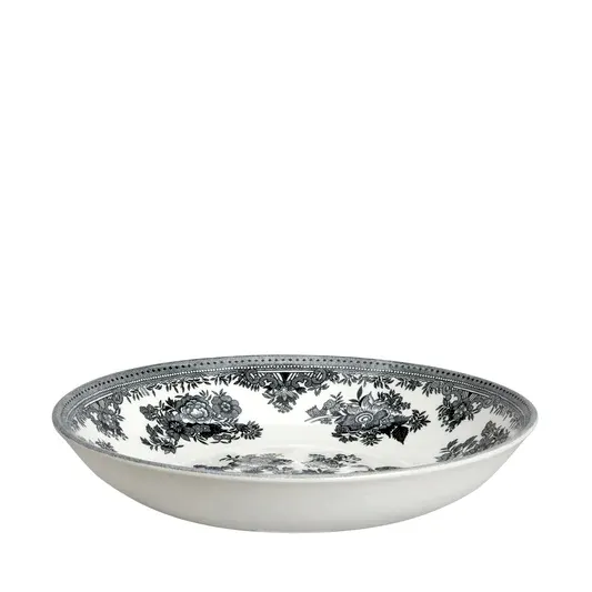 Black & White Asiatic Pheasants Pasta Bowl 23cm/9"