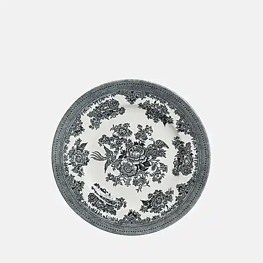 Black & White Asiatic Pheasants Plate 17.5cm/7"