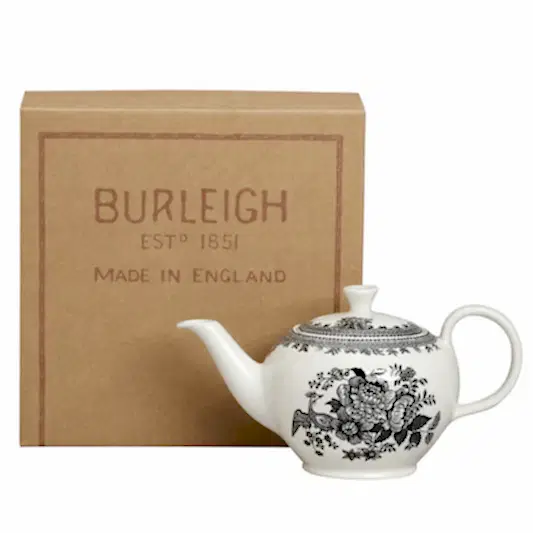 Black & White Asiatic Pheasants Small Teapot Gift Set, 3-4 Cup 400ml/0.75pt