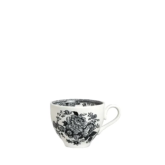 Black & White Asiatic Pheasants Teacup 187ml/0.33pt