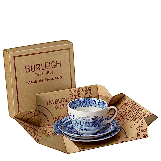 Blue Willow Breakfast Cup Gift Set