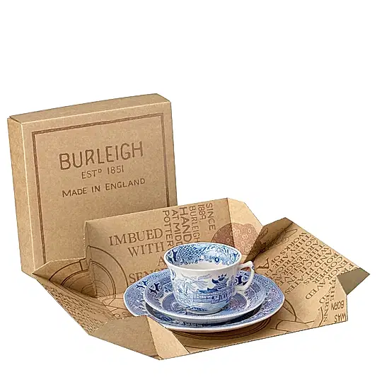 Blue Willow Pheasants Teacup Gift Set