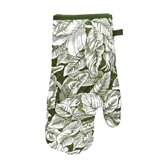 Burleigh x Bedeck of Belfast Green Hibiscus Oven Mitt