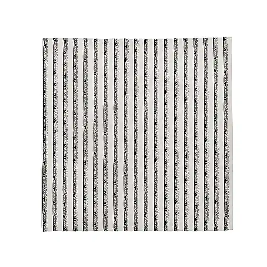 Burleigh x Bedeck of Belfast Charcoal and White Regal Peacock Napkins, Set of 4