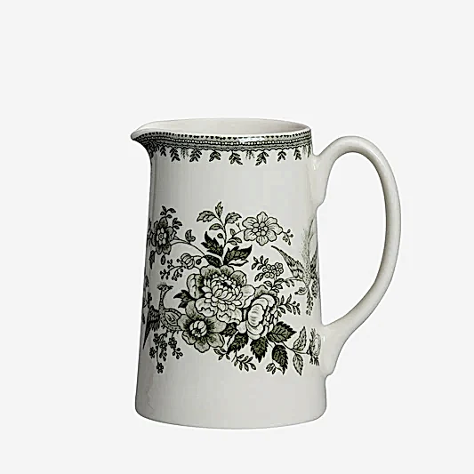 Green Asiatic Pheasants Medium Tankard Jug 568ml/1pt Seconds