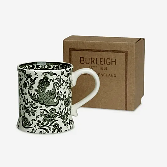 Green Regal Peacock Footed Mug