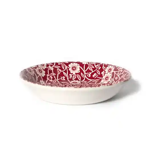 Red Calico Butter Pat Dish 12cm/4.75"