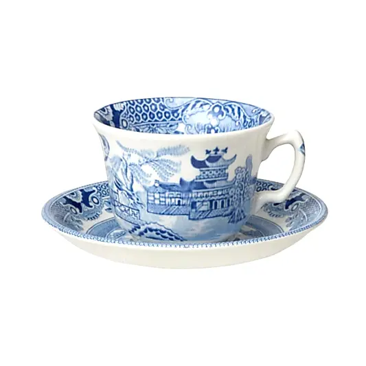 Blue Willow Teacup & Saucer
