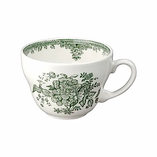 Green Asiatic Pheasants Breakfast Cup