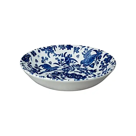 Blue Regal Peacock Butter Pat 12cm