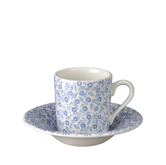 Blue Felicity Espresso Cup And Saucer