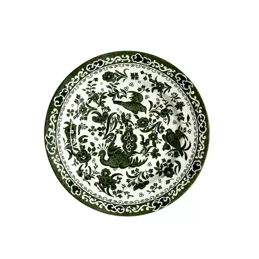 Green Regal Peacock Plate 17.5cm