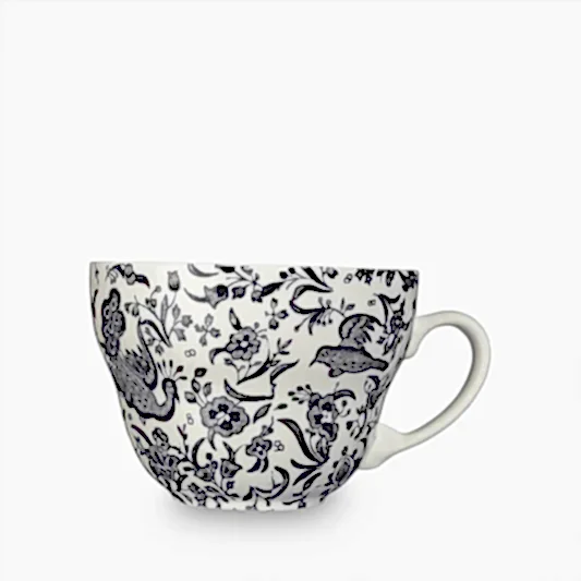 Breakfast Cup - Black Regal Peacock Breakfast Cup 425ml / 0.75pt