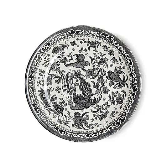 Breakfast Saucer - Black Regal Peacock Breakfast Saucer