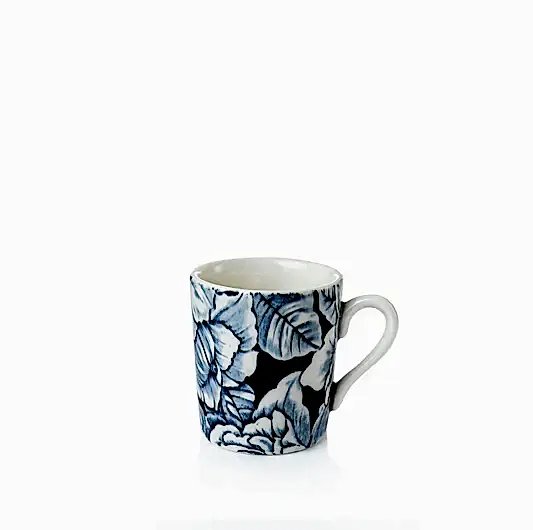 Ink Blue Hibiscus Espresso Cup 75ml