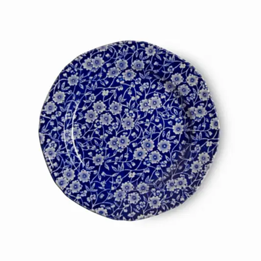 Plate - Blue Calico Plate 19cm/7.5"