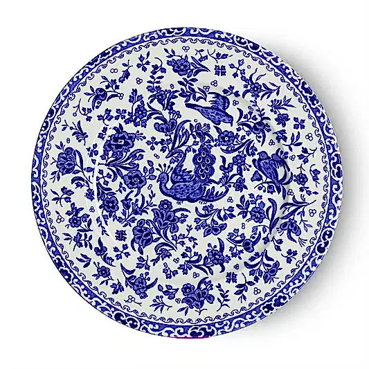 Plate - Blue Regal Peacock Plate 22cm/8.75"