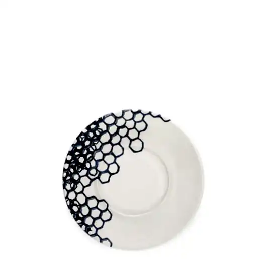 Ink Blue Pollen Coffee Saucer