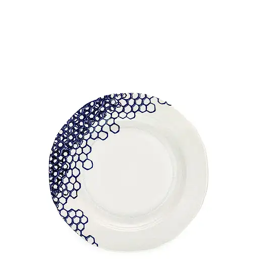 Ink Blue Pollen Plate 21.5cm