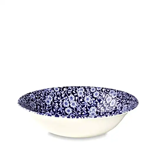 Pudding/Soup Bowl - Blue Calico Pudding / Soup Bowl 20.5cm/8"
