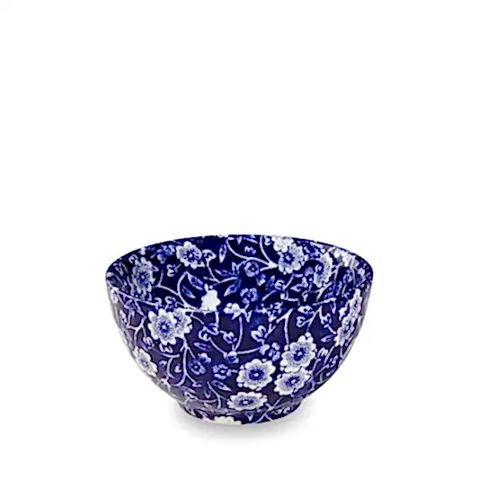 Sugar Bowl - Blue Calico Sugar Bowl 9.5cm/4"